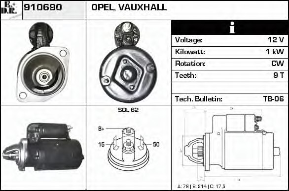 EDR 910690 Starter